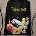 Disney Accessories | Disney Tinker Bell Drawstring Backpack Nwt | Color: Black | Size: Osg