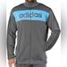 Adidas Sweaters | Adidas Essentials Tricot 3-Stripes Linear Track Jacket | Color: Blue/Gray | Size: L