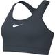 Nike Damen Sport-BH W Nk Swsh Med SPT Bra, Deep Jungle/White, DX6821-328, L