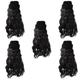 FRCOLOR 5pcs Beanie Wig Curly Wigs Human Hair Brown Hat Winter Hats Hat with Hair Attached for Women Wigs for White Women Hats for Women Funny Hat Women Hat Wig Hat Headpiece Keep Warm