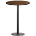 Ebern Designs Jamey 24" Round Laminate Table Top w/ 18" Round Bar Height Table Base Wood/Metal in Brown | Wayfair 878077A4DDFD45F6896EA2C66D42E9A1