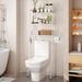 Latitude Run® Witlof Steel Freestanding Over-the-Toilet Storage in White | 64.4 H x 24.2 W x 13 D in | Wayfair D244B7E2B91248CDB3EB323B9E31C1D6