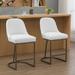 Latitude Run® Penlope Counter & Bar Stool Metal in Black/White | 37.7 H x 18.5 W x 20 D in | Wayfair E0236BD8BDAE425099C430D92B93D703