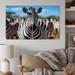 Latitude Run® Africa Zebras Stripes - Animals Metal Wall Art Prints Set Metal in Black/White | 28 H x 48 W x 1 D in | Wayfair