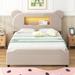 Zoomie Kids Aldijana Bed Upholstered/Wool in Brown | 47.6 H x 55.9 W x 79.1 D in | Wayfair 1BD9F10DC083427A8A7F39BE810C4DA2