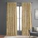 Mercer41 Tondrea Lush Crush Velvet Curtains, Room Darkening Curtain for Bedroom & Living Room (1 Panel) Velvet in Yellow | 120 H x 50 W in | Wayfair