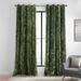 Mercer41 Toshiaki Lush Crush Velvet Curtains, Room Darkening Grommet Curtain (1 Panel) Velvet in Green/Blue | 108 H x 50 W in | Wayfair