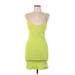 Zara Casual Dress - Party Scoop Neck Sleeveless: Green Print Dresses - Women's Size Large