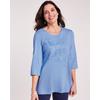 Blair Women's Embroidered Tunic - Blue - XL - Womens