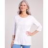 Blair Women's Embroidered Tunic - White - M - Misses