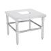 Jackson M24STND-18 24" x 24" Stationary Equipment Stand for Undercounter Dishwashers, Open Base