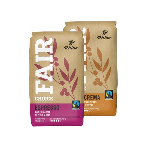Fair Choice Probierset Espresso & Caffè Crema – Ganze Bohne