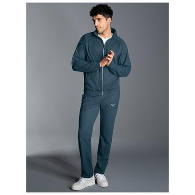 Jogginganzug TRIGEMA "TRIGEMA Freizeitanzug-Set", Herren, Gr. 4XL, blau (jeans, melange), 100% Baumwolle, casual, Sportanzüge Image