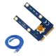 Pci-e Extender Riser Mini pci-e da 1x a 16x USB 3.0 Mini scheda adattatore pci-e per Intel per AMD