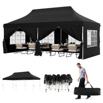 Costway 10 x 20 FT Pop up Canopy with 6 Sidewalls ...