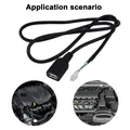 Connettore a 4pin adattatore per cavo di prolunga USB per autoradio Stereo universale per autoradio