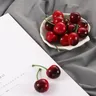 Ciliegie artificiali ciliegie rosse realistiche ciliegie nere rosse finte modello di frutta finta