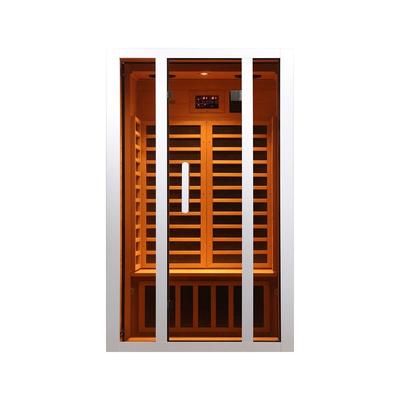 Vanity Art 1 or 2 Person Extendable Indoor FAR Infrared Sauna Bluetooth Compatible with 6 Carbon Heaters