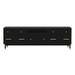 TV Stand for up to 85" TVs, Media Console Table with 5 Storage Drawers, TV Console Television Cabinet Furniture for Living Room