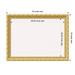 Versailles Gold Wood Framed White Corkboard Bulletin Board