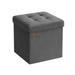 11.8 Inches Small Folding Storage Ottoman Cube Storage Chest, Foot Rest Stool