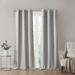 Tonal Printed Faux Silk Total Blackout Curtain Panel Pair