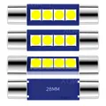 4x28mm 29mm 6614f Girlanden LED Auto lampe 4-smd 6000 Chips 6612f Glühbirnen für Kosmetik spiegel