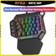 RYRA Einhand Gaming Tastatur RGB Backlit 35 Schlüssel Tragbare Mechanische Tastatur USB Verdrahtete