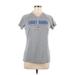 Adidas Active T-Shirt: Gray Graphic Activewear - Women's Size Medium