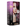 BOXY COLOR Coloring kit professional permanent color cream hair dye with Vegetal Protein to get Hair with intense color shiny and silky. 100% Gray Coverage. (3.66 Intense Dark Violet Chestnut)