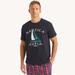 Nautica Men's Sailing Division Graphic Sleep T-Shirt Navy, XL