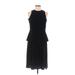 Mugler Casual Dress - A-Line Crew Neck Sleeveless: Black Print Dresses - Women's Size Medium