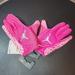 Nike Accessories | Nike Jordan Jet 7.0 Football Gloves Sz Medium New Pink/White Receiver | Color: Pink/White | Size: Os