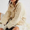 Free People Jackets & Coats | Free People Dolman Quilted Jacket Xl Nwt | Color: Cream | Size: Various