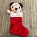 Disney Holiday | Mickey Mouse Christmas Stocking | Color: Red/White | Size: Os