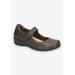 Wide Width Women's Archer Casual Flat by Easy Street in Brown (Size 12 W)