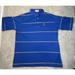 Disney Shirts | Disney Fashions Polo Shirt Men's Xl Mickey Mouse Golf Vintage Blue Striped | Color: Blue | Size: Xl