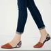 Free People Shoes | Free People Rajah D'orsay Flats Natural Tapestry Brown Leather Shoes Size 39 8.5 | Color: Brown/Red | Size: 8.5