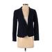 Ann Taylor LOFT Outlet Blazer Jacket: Blue Jackets & Outerwear - Women's Size 2 Petite