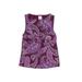 Lands' End Swimsuit Top Purple Paisley Strapless Swimwear - Women's Size 2 - Paisley Wash