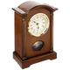 Bulova Dalton Chiming Pendulum Table Clock - Walnut Finish - Gold-Tone Accents