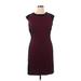 Victor by Victor Alfaro Casual Dress - Sheath: Burgundy Solid Dresses - Women's Size X-Large