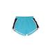 Under Armour Athletic Shorts: Teal Color Block Activewear - Women's Size X-Small