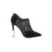 Shoedazzle Heels: Black Print Shoes - Women's Size 7 1/2 - Pointed Toe