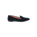 J.Crew Flats: Smoking Flat Chunky Heel Minimalist Green Plaid Shoes - Women's Size 7 1/2 - Almond Toe