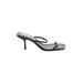 Zara Heels: Slip-on Stilleto Cocktail Party Black Print Shoes - Women's Size 41 - Open Toe