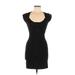 French Connection Cocktail Dress - Bodycon: Black Marled Dresses - Women's Size 8