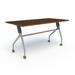 Compel Nifty Nesting Training Table w/ Casters Wood/Steel in Brown | 60 W x 30 D in | Wayfair NIF-6030-CW