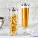 mDesign Tall Kitchen Apothecary Airtight Canister Jars - 2 Pack Plastic | 4.75 H x 4.75 W x 13.08 D in | Wayfair 20763MDK