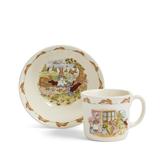 Royal Doulton Bunnykins Nurseryware Infant Bowl & Mug Ceramic/Earthenware/Stoneware in Green/Orange/White | Wayfair 1064979